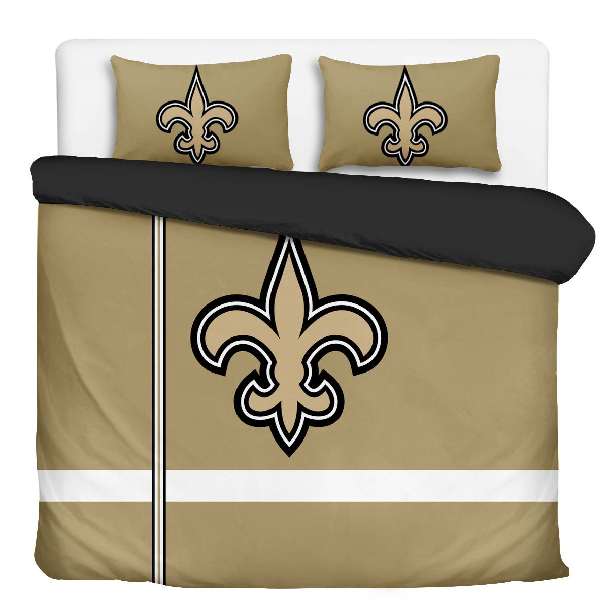 New Orleans Saints 3-Piece Full Bedding 001